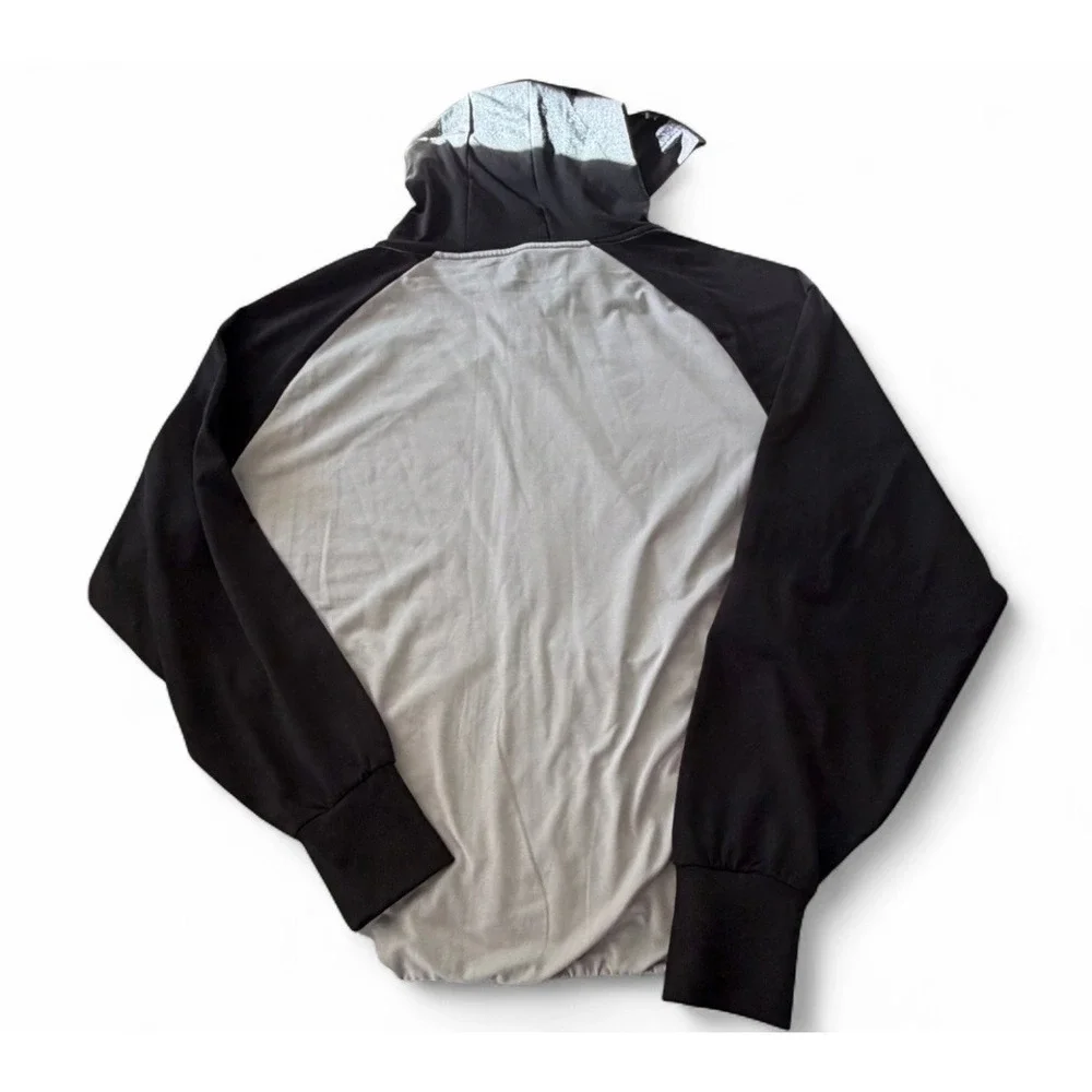 Polaris Adult Large Full Zip Hooded Jacket Gray Black Blue ATV Riding